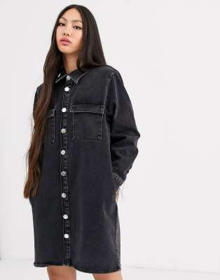 oversized denim dress