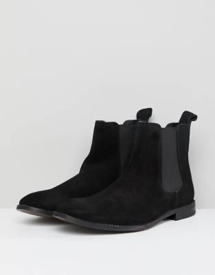 asos black suede ankle boots