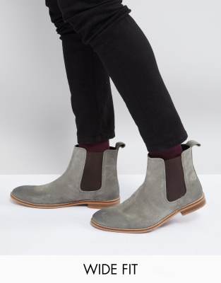 mens chelsea boots gray