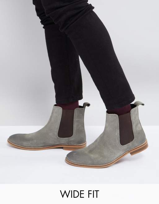 Asos grey sale chelsea boots