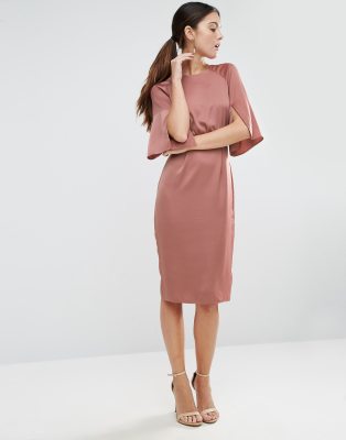 asos dusty pink dress