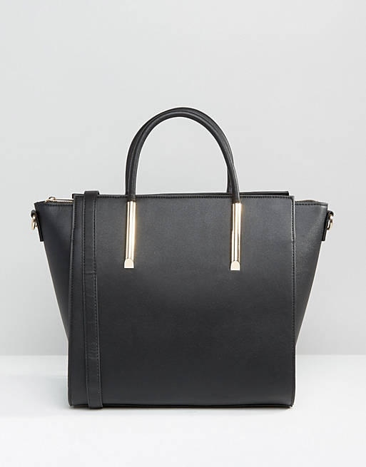 ASOS Wing Tote Bag With Metal Fitting