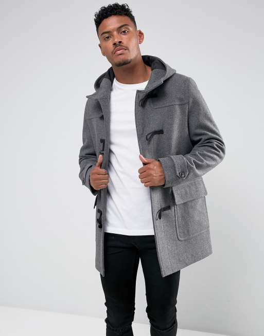 Grey on sale toggle coat