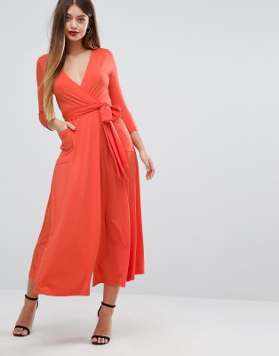jersey wrap maxi dress