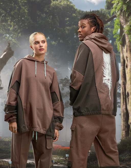 ASOS X Horizon Forbidden West – Unisex – Oversize-Kapuzenpullover in Braun, Kombiteil, 4 von 4