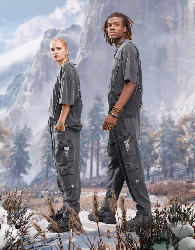 ASOS X Horizon Forbidden West unisex sweatpants in gray - part of a set