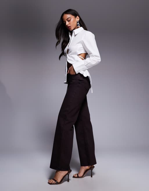 ASOS X THE SOURCED COLLECTION – Bruna jeans, 2 av 5
