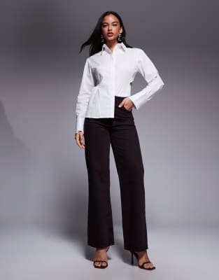 ASOS X THE SOURCED COLLECTION - Jeans in Braun-Brown