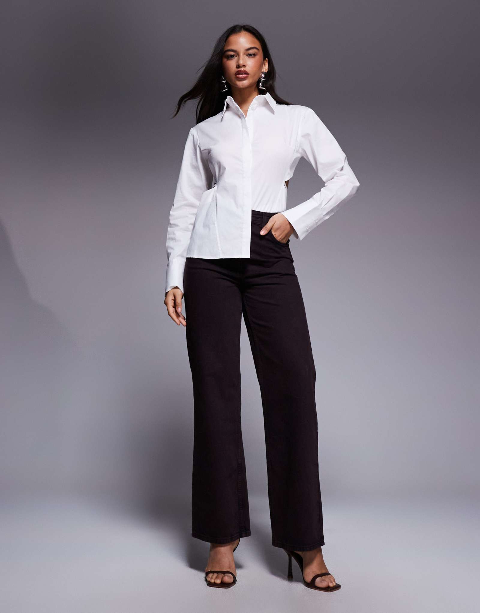 Джинсы ASOS X ИЗ новой КОЛЛЕКЦИИ коричневого цвета