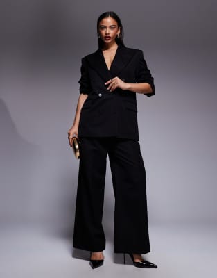 Asos Design Asos X The Sourced Collection Oversized Blazer In Black