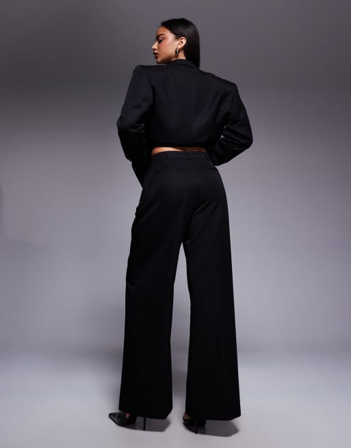 ASOS x THE SOURCED COLLECTION - Sorte habitbukser, 4 af 5