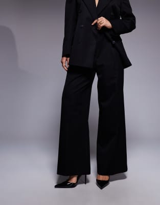 Asos Design Asos X The Sourced Collection Suit Pants In Black