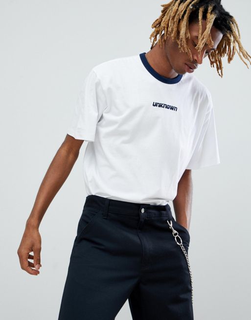ASOS x Unknown London T-Shirt With Embroidered Logo