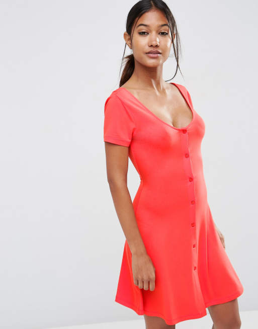 ASOS – Zapinana na guziki sukienka skater