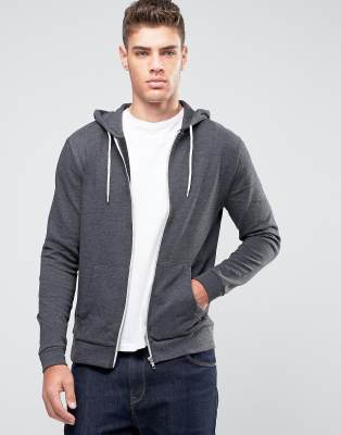 charcoal zip up hoodie