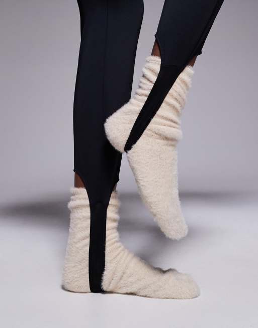 ASOS 4505 Ski - Combinaison de ski près du corps en tissu déperlant avec ceinture et capuche en fausse fourrure - Noir, 3 de 4
