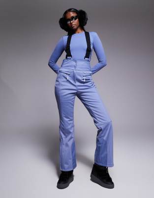 ASOS 4505 Ski - Pantalon de ski évasé en tissu déperlant - Bleu clair