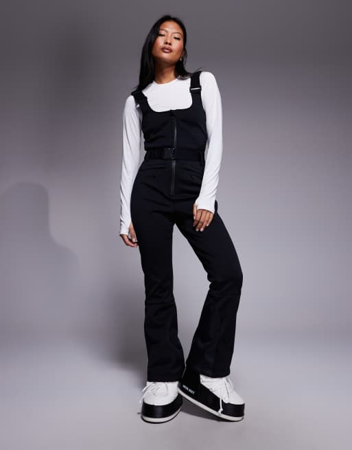 ASOS 4505 Ski Petite - Salopette en tissu soft shell déperlant avec ceinture - Noir, 5 de 5