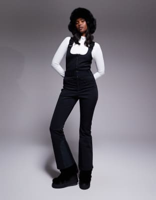 ASOS 4505 Ski - Salopette en tissu softshell déperlant avec ceinture - Noir | ASOS