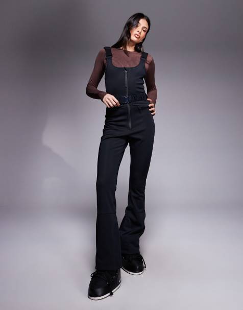 ASOS 4505 Tall - Salopette en tissu déperlant avec ceinture - Noir - view 1