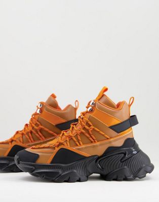 Chaussures District - Chaussures de randonnées chunky - Orange/noir