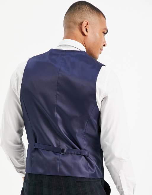 ASOS DESIGN - Gilet de costume cintré à carreaux écossais Blackwatch, 2 de 4