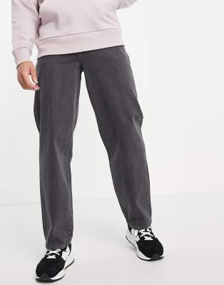 ASOS DESIGN - Jean baggy - Noir délavé - BLACK