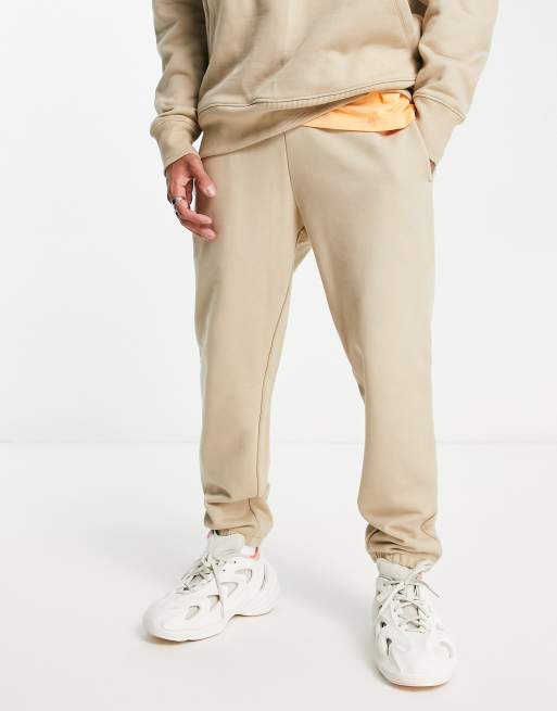 ASOS DESIGN - Jogger fuselé épais - Beige