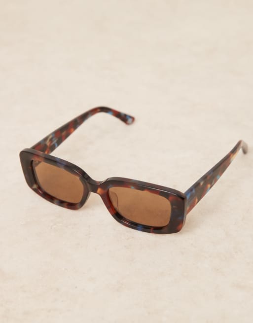 ASOS DESIGN - Lunettes de soleil à verres polarisés avec monture carrée en acétate, 2 de 3
