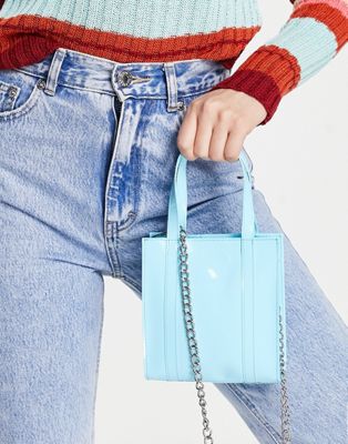 Nouveau : accessoires Mini tote bag en plastique - Bleu