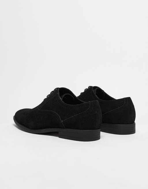 ASOS DESIGN Oxford schoenen van zwart imitatiesuede ASOS