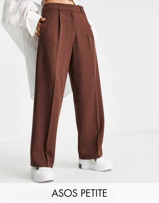 ASOS DESIGN Petite Everyday Pantalon fluide coupe masculine