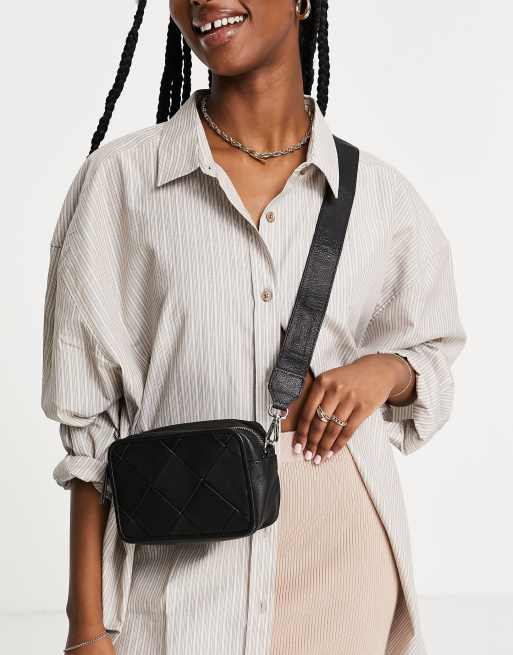 ASOS DESIGN Sac bandouli re pour appareil photo en cuir tress