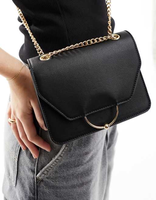 ASOS DESIGN - Sac porté épaule à anneau et sphère avec bandoulière interchangeable - Noir, 3 de 4