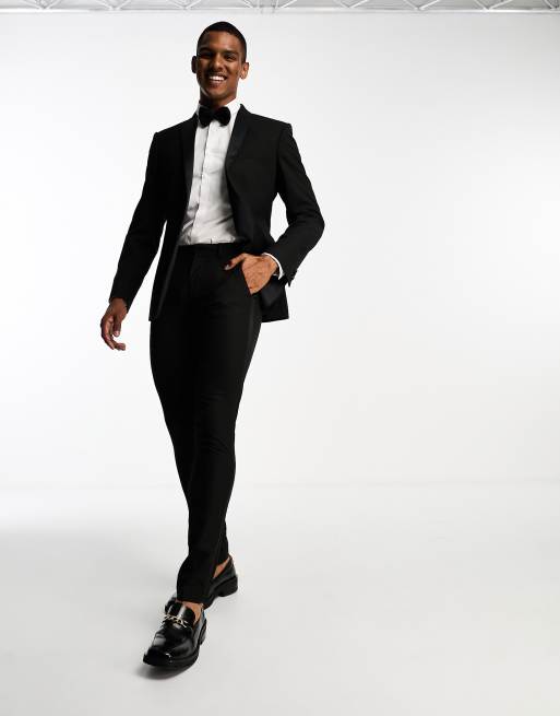 ASOS DESIGN - Skinny colbert in zwart, 5 van 5