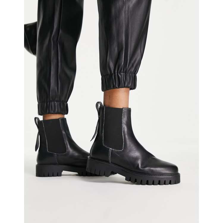 Vagabond kenova black leather chunky store chelsea boots