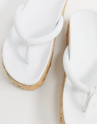 white flatform espadrilles