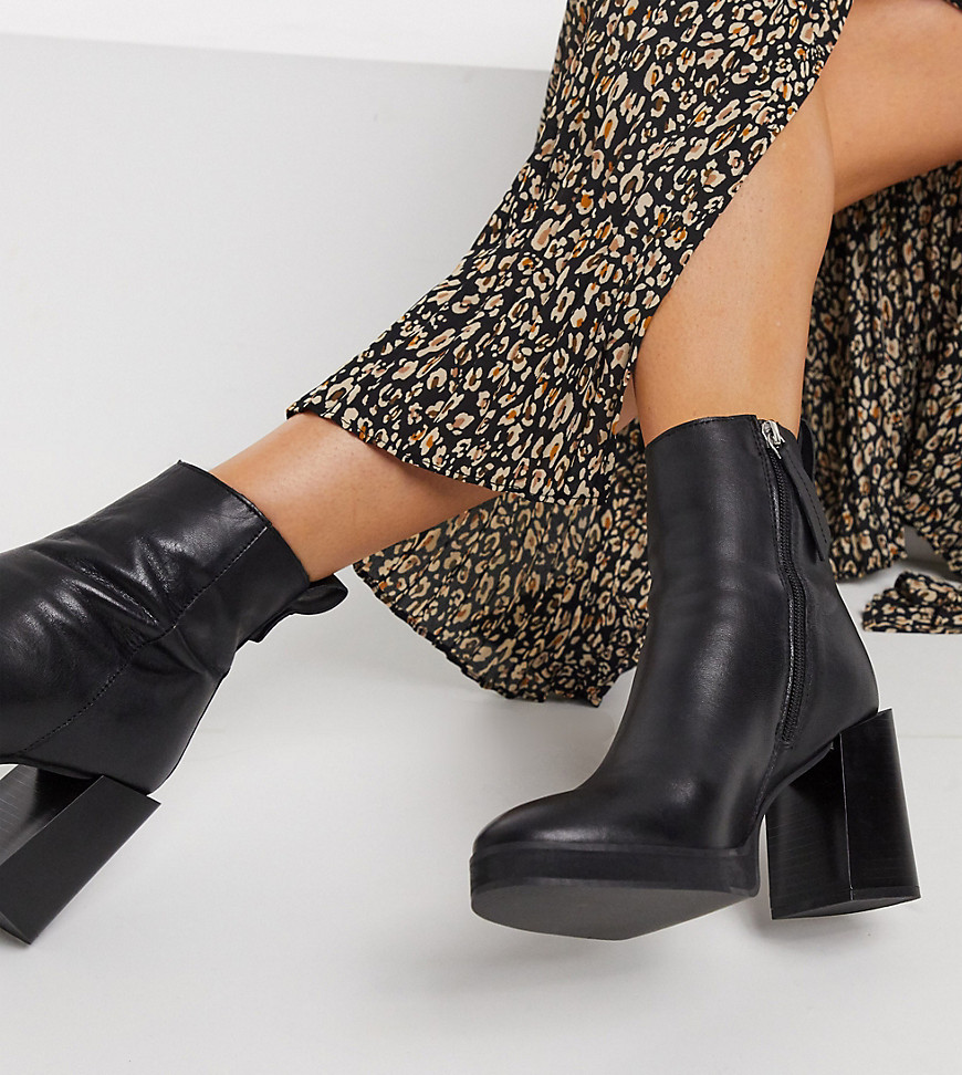 ASRA - Exclusive Herington - Støvler med hæl i sort læder