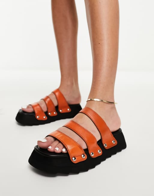 3 strap best sale slide sandals