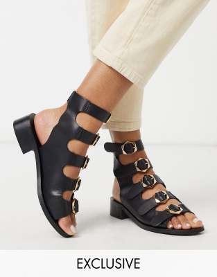 gladiator sandals with small heel