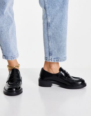 ASRA Foxo leather loafers in black | ASOS