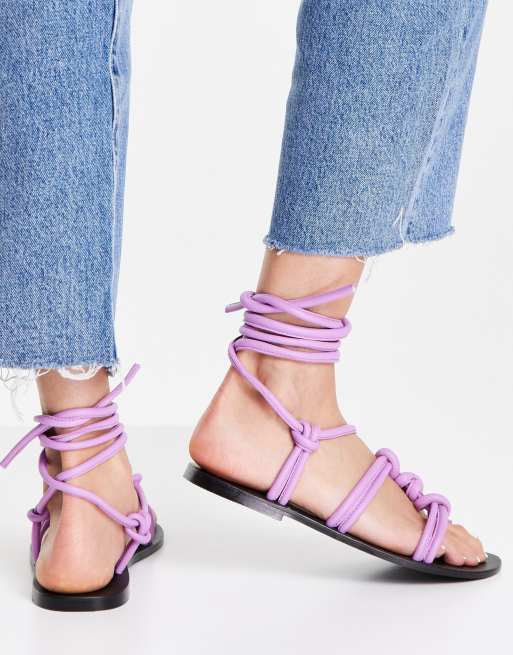 Lavender sandals flat new arrivals