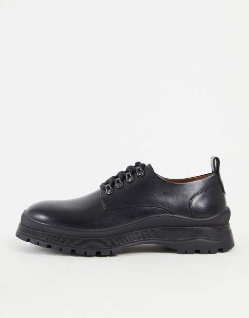 Asra - Travis - Scarpe stringate in pelle nera