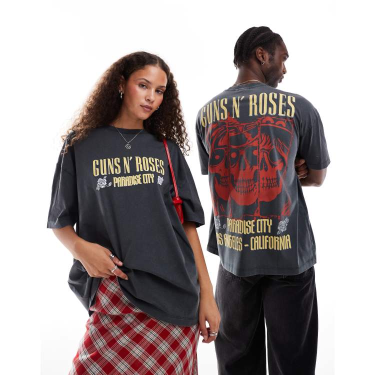ASSO DESIGN unisex oversized license t-shirt with Guns N Roses