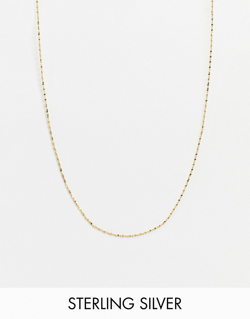 Astrid & Miyu charm collection short twist chain necklace in gold