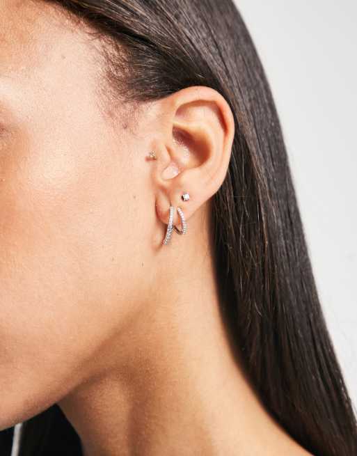 Illusion deals hoop earrings