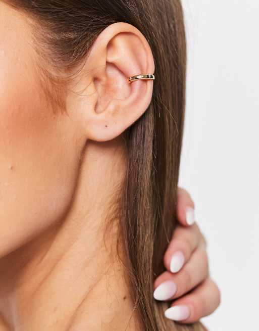 Astrid & Miyu - Orecchino ear cuff placcato oro 18k con stelle, 2 di 4