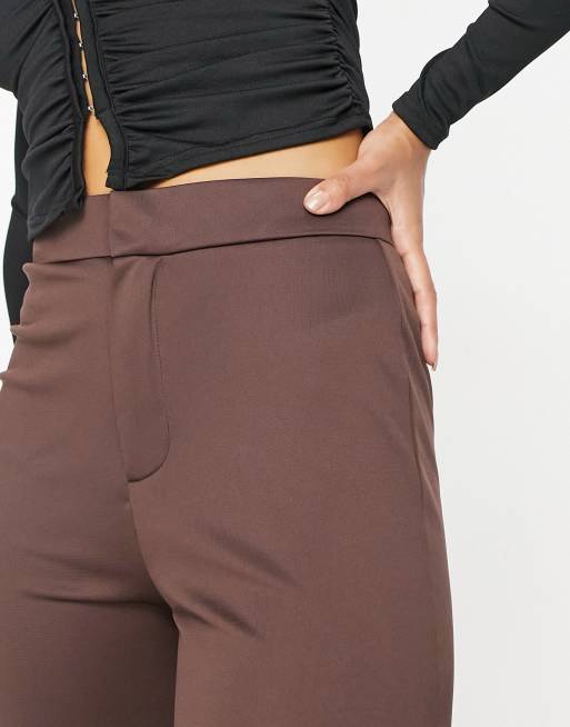 Brown cigarette shop pants