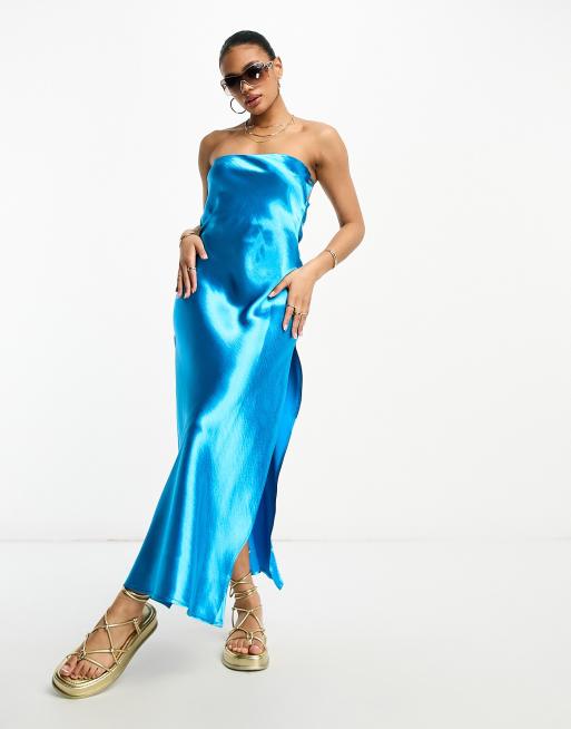 Satin on sale midaxi dress