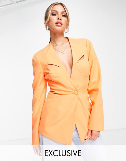 ASYOU - Blazer met ingezette bh in oranje